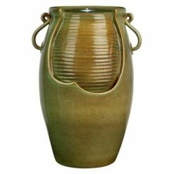 Design Toscano Ceramic Rippling Jar Garden Fountain - Green -Cheap Garden Decor Store unnamed file 5942