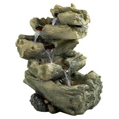 Design Toscano Roaring River Cascading Garden Fountain - Multicolored 3 Design Toscano Roaring River Cascading Garden Fountain - Multicolored