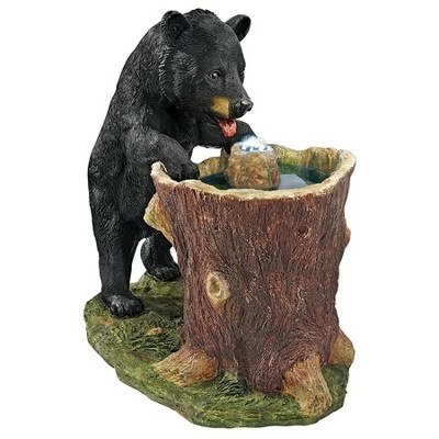 Design Toscano Guzzling Gulp Black Bear Garden Fountain - Multicolored 3 Design Toscano Guzzling Gulp Black Bear Garden Fountain - Multicolored