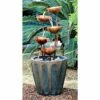 Design Toscano Copper Falls Cascading Garden Fountain - Metallic