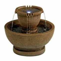Design Toscano Richardson Oval Urns Cascading Garden Fountain