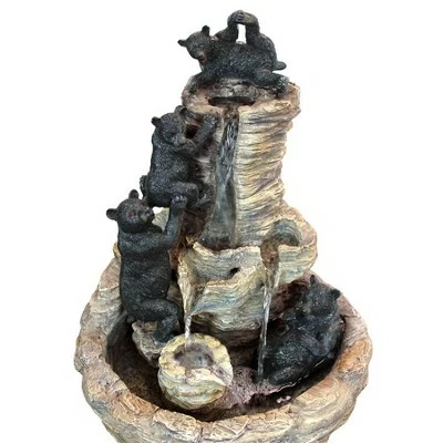 Design Toscano Rocky Mountain Splash Black Bears Garden Fountain - Multicolored 6 Design Toscano Rocky Mountain Splash Black Bears Garden Fountain - Multicolored - Image 4