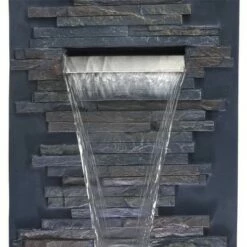 Alpine Corporation Alpine 32" Modern Stone Wall Fountain with LED Lights Gray 9 Alpine Corporation Alpine 32" Modern Stone Wall Fountain with LED Lights Gray -Cheap Garden Decor Store unnamed file 6029