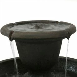 Sunnydaze Decor Sunnydaze 25"H Electric Polyresin 2-Tier Streaming Falls Outdoor Water Fountain -Cheap Garden Decor Store unnamed file 6034
