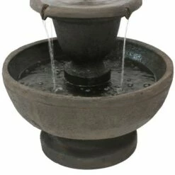 Sunnydaze Decor Sunnydaze 25"H Electric Polyresin 2-Tier Streaming Falls Outdoor Water Fountain -Cheap Garden Decor Store unnamed file 6037