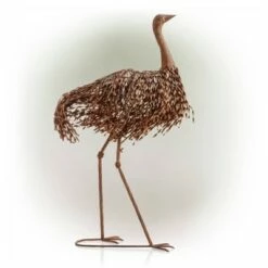 39" x 24" Outdoor Metal Standing Ostrich Statue Brown - Alpine Corporation 9 39" x 24" Outdoor Metal Standing Ostrich Statue Brown - Alpine Corporation -Cheap Garden Decor Store unnamed file 605