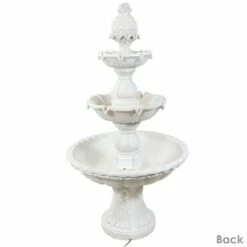 Sunnydaze Decor Sunnydaze 59"H Electric Fiberglass 3-Tier Welcome Pineapple Top Outdoor Water Fountain -Cheap Garden Decor Store unnamed file 6051