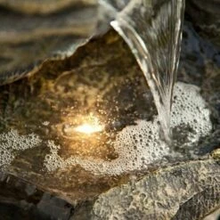 39" Indoor/Outdoor 5-Tier Rock Fountain with Replaceable LED Lights Gray - Alpine Corporation -Cheap Garden Decor Store unnamed file 6054