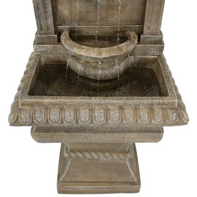 Sunnydaze Decor Sunnydaze 51"H Electric Polyresin Ornate Lavelllo Outdoor Water Fountain 5 Sunnydaze Decor Sunnydaze 51"H Electric Polyresin Ornate Lavelllo Outdoor Water Fountain - Image 3