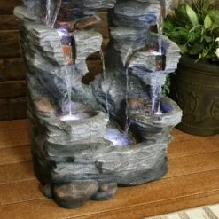 Sunnydaze Decor Sunnydaze 39"H Electric Polyresin and Fiberglass Dual Cascading Falls Outdoor Water Fountain with LED Lights 19 Sunnydaze Decor Sunnydaze 39"H Electric Polyresin and Fiberglass Dual Cascading Falls Outdoor Water Fountain with LED Lights -Cheap Garden Decor Store unnamed file 6090