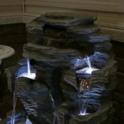 Sunnydaze Decor Sunnydaze 39"H Electric Polyresin and Fiberglass Dual Cascading Falls Outdoor Water Fountain with LED Lights 23 Sunnydaze Decor Sunnydaze 39"H Electric Polyresin and Fiberglass Dual Cascading Falls Outdoor Water Fountain with LED Lights -Cheap Garden Decor Store unnamed file 6094