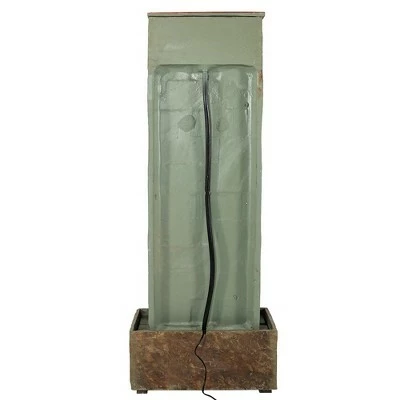 Sunnydaze Decor Sunnydaze 49"H Electric Natural Slate Indoor/Outdoor Water Fountain with Clock and LED Light 5 Sunnydaze Decor Sunnydaze 49"H Electric Natural Slate Indoor/Outdoor Water Fountain with Clock and LED Light - Image 3