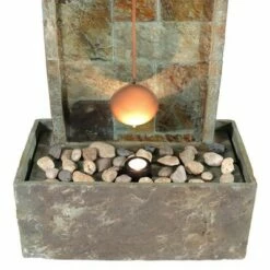 Sunnydaze Decor Sunnydaze 49"H Electric Natural Slate Indoor/Outdoor Water Fountain with Clock and LED Light 12 Sunnydaze Decor Sunnydaze 49"H Electric Natural Slate Indoor/Outdoor Water Fountain with Clock and LED Light -Cheap Garden Decor Store unnamed file 6114