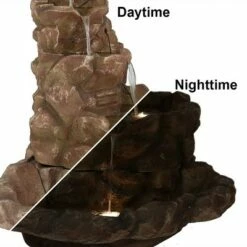 Sunnydaze Decor Sunnydaze 41"H Electric Fiberglass Stone Springs Outdoor Water Fountain with LED Lights -Cheap Garden Decor Store unnamed file 6132
