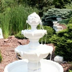 Sunnydaze Decor Sunnydaze 52"H Electric Fiberglass 4-Tier Fruit Top Outdoor Water Fountain, White Finish 10 Sunnydaze Decor Sunnydaze 52"H Electric Fiberglass 4-Tier Fruit Top Outdoor Water Fountain, White Finish -Cheap Garden Decor Store unnamed file 6140