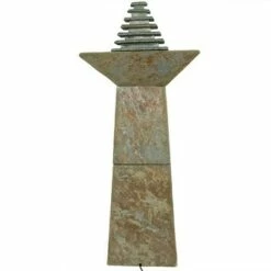Sunnydaze Decor Sunnydaze 40"H Electric Natural Slate Layered Pyramid Tiered Outdoor Water Fountain with LED Light 13 Sunnydaze Decor Sunnydaze 40"H Electric Natural Slate Layered Pyramid Tiered Outdoor Water Fountain with LED Light -Cheap Garden Decor Store unnamed file 6145