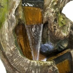 Alpine Corporation 79" Rock Waterfall Fountain With LED Lights - Brown 10 Alpine Corporation 79" Rock Waterfall Fountain With LED Lights - Brown -Cheap Garden Decor Store unnamed file 6153