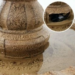 Sunnydaze Decor Sunnydaze 52"H Electric Fiberglass and Resin 4-Tier Pineapple Top Outdoor Water Feature, Tan 15 Sunnydaze Decor Sunnydaze 52"H Electric Fiberglass and Resin 4-Tier Pineapple Top Outdoor Water Feature, Tan -Cheap Garden Decor Store unnamed file 6159