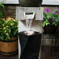 Sunnydaze Decor Sunnydaze 35"H Electric Polyresin Modern Vogue Column Outdoor Water Fountain with LED Lights 16 Sunnydaze Decor Sunnydaze 35"H Electric Polyresin Modern Vogue Column Outdoor Water Fountain with LED Lights -Cheap Garden Decor Store unnamed file 6183