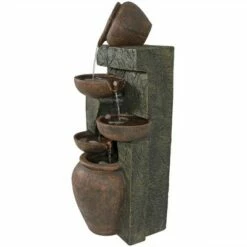 Sunnydaze Decor Sunnydaze 39"H Electric Polyresin and Fiberglass Cascading Earthenware Tiered Outdoor Water Fountain 16 Sunnydaze Decor Sunnydaze 39"H Electric Polyresin and Fiberglass Cascading Earthenware Tiered Outdoor Water Fountain -Cheap Garden Decor Store unnamed file 6206