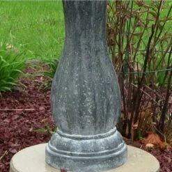 Sunnydaze Decor Sunnydaze Outdoor 2-Tier Solar Powered Polyresin Arcade Water Fountain with Battery Backup and LED Light - 45" - Black -Cheap Garden Decor Store unnamed file 6209