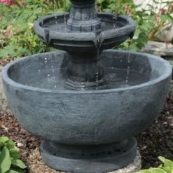 Sunnydaze Decor Sunnydaze 34"H Electric Polyresin 3-Tier Budding Fruition Outdoor Water Fountain -Cheap Garden Decor Store unnamed file 6218
