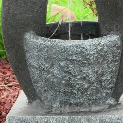 Sunnydaze Decor Sunnydaze Outdoor Modern Cascading Bowls Solar Powered Water Fountain with Battery Backup, LED Lights, and Submersible Pump - 28" - Black -Cheap Garden Decor Store unnamed file 6305