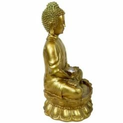 Sunnydaze Decor Sunnydaze 36"H Electric Fiberglass Relaxed Buddha Outdoor Water Fountain with LED Light -Cheap Garden Decor Store unnamed file 6398