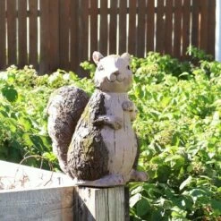 Sunnydaze Decor Sunnydaze Silas the Woodland Squirrel Statue - Indoor/Outdoor Decorative Figurine - 13.5"