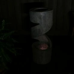 Sunnydaze Decor Sunnydaze 31"H Electric Polyresin Showering Spiral Column Outdoor Water Fountain with LED Light -Cheap Garden Decor Store unnamed file 6497