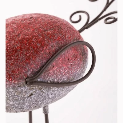 Wind & Weather Colorful Resin Rock Birds with Wire Wings, Tails, Legs and Feet, Set of 2 9 Wind & Weather Colorful Resin Rock Birds with Wire Wings, Tails, Legs and Feet, Set of 2 - Image 7