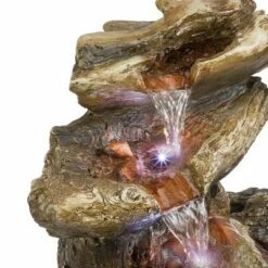 Alpine Corporation Alpine 22" Rainforest Five Tier Fountain with LED Lights Gray -Cheap Garden Decor Store unnamed file 6631