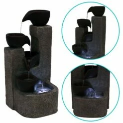 Sunnydaze Decor Sunnydaze Outdoor Polyresin Solar Powered Aged Tiered Vessels Water Fountain with Battery Backup - 29" -Cheap Garden Decor Store unnamed file 6639