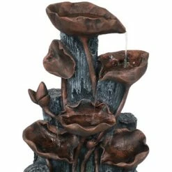 Sunnydaze Decor Sunnydaze Outdoor Solar Powered Tiered Driftwood and Flourishing Stem Rock Fountain with LED Light - 29" -Cheap Garden Decor Store unnamed file 6664
