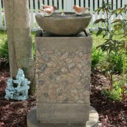 Sunnydaze Decor Sunnydaze 25"H Electric Polyresin Three Bathing Birds Outdoor Water Fountain with LED Light -Cheap Garden Decor Store unnamed file 6694