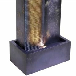 Sunnydaze Decor Sunnydaze 32"H Electric Metal Cascading Tower Outdoor Water Fountain with LED Lights -Cheap Garden Decor Store unnamed file 6707
