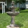 Sunnydaze Decor Sunnydaze Outdoor Backyard Polyresin Solar Powered 2-Tier Pineapple Top Water Fountain Feature - 33" -Cheap Garden Decor Store unnamed file 6714