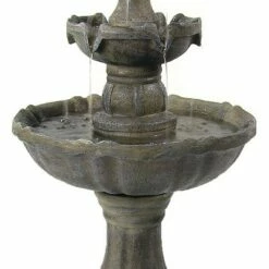 Sunnydaze Decor Sunnydaze Outdoor Backyard Polyresin Solar Powered 2-Tier Pineapple Top Water Fountain Feature - 33" -Cheap Garden Decor Store unnamed file 6717