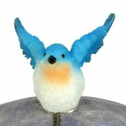 10" Solar Welcome Frog With Birds Resin Statue Gray - Exhart 18 10" Solar Welcome Frog With Birds Resin Statue Gray - Exhart -Cheap Garden Decor Store unnamed file 685