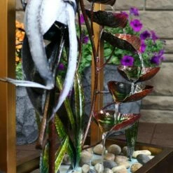 Sunnydaze Decor Sunnydaze 33"H Electric Metal Waterfall Crane Tiered Outdoor Water Fountain -Cheap Garden Decor Store unnamed file 6899