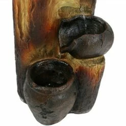 Sunnydaze Decor Sunnydaze Outdoor Polyresin Cascading Log and Buckets Solar Powered Water Fountain with Submersible Pump and Solar Panel - 30" -Cheap Garden Decor Store unnamed file 6916