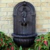 Sunnydaze Decor Sunnydaze 27"H Electric Polystone Florence Outdoor Wall-Mount Water Fountain, Iron Finish -Cheap Garden Decor Store unnamed file 6928