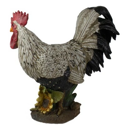 Northlight 17" Standing Rooster Outdoor Garden Statue 5 Northlight 17" Standing Rooster Outdoor Garden Statue - Image 3