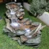 Alpine Corporation 28" Resin 3-Tier Rainforest Fountain with LED Lights Bronze -Cheap Garden Decor Store unnamed file 7123