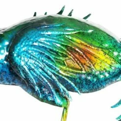 24" Metal Standing Peacock Statuary - Exhart -Cheap Garden Decor Store unnamed file 719