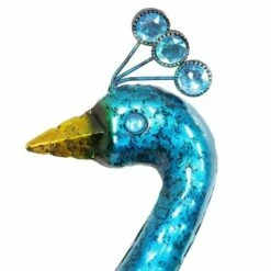 24" Metal Standing Peacock Statuary - Exhart -Cheap Garden Decor Store unnamed file 720