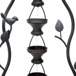 Alpine Corporation 41" Metal Seven Hanging Cup Tier Layered Floor Fountain Bronze -Cheap Garden Decor Store unnamed file 7223