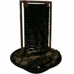 12.5" H Slate Billowing Slate Tabletop Water Fountain - Sunnydaze Decor -Cheap Garden Decor Store unnamed file 7234