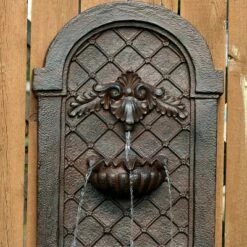 Sunnydaze Decor Sunnydaze 28"H Electric Polystone Venetian Outdoor Wall-Mount Water Fountain, Iron Finish -Cheap Garden Decor Store unnamed file 7237