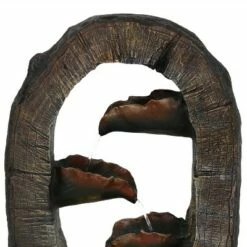Sunnydaze Decor Sunnydaze 26"H Electric Polyresin Log Archway Outdoor Water Fountain with LED Light -Cheap Garden Decor Store unnamed file 7250